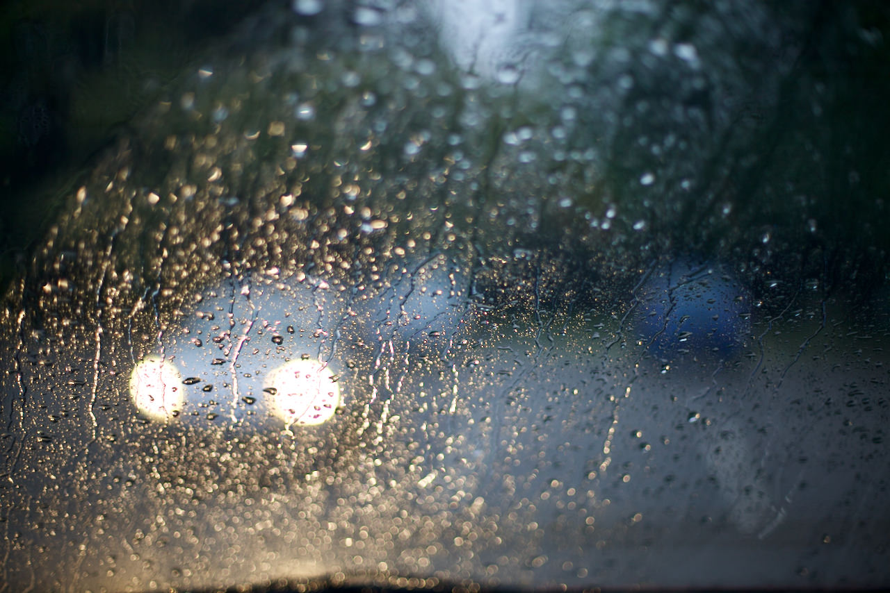 Windscreen in the rain